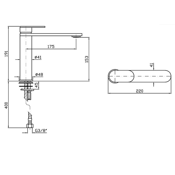 Zucchetti смеситель для раковины, на 1 отв., с донным капаном, octo, brushed british gold pvd арт. zoc566.p31
