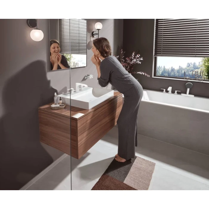 Hansgrohe смеситель для раковины с донным клапаном, Vivenis, белый арт. 75033700
