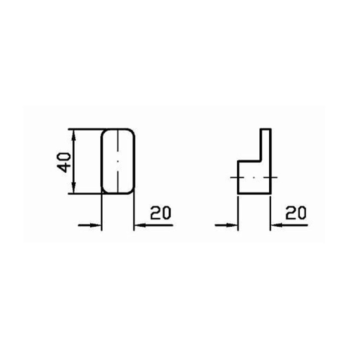 Zucchetti крючок, подвесной, soft, хром арт. zac751