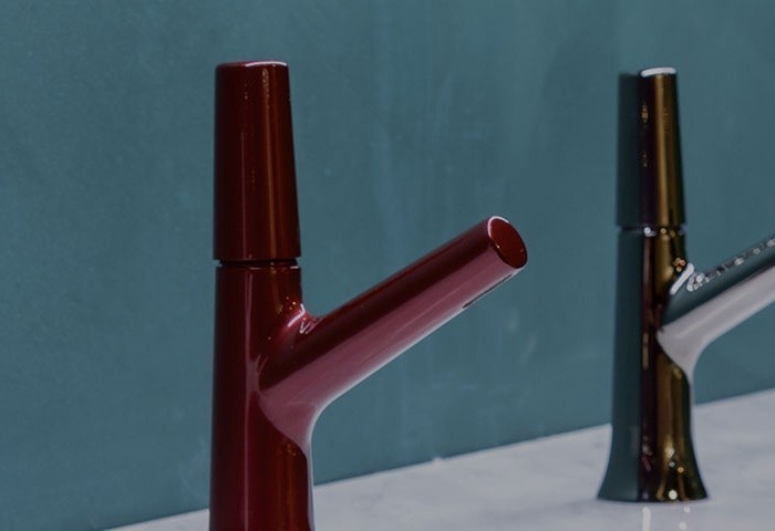 Cisal смеситель для раковины vi00051440 vita cisal, цвет: чёрный матовый