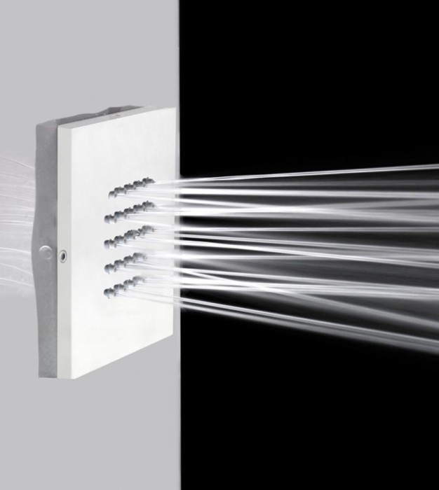 Bossini форсунка боковая для душа wall, cubic, хром арт. i00176.030