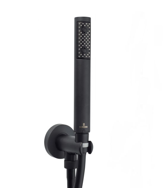 Bossini душевой комплект с лейкой, шлангом и держателем, zen, черный арт. c12002c.073