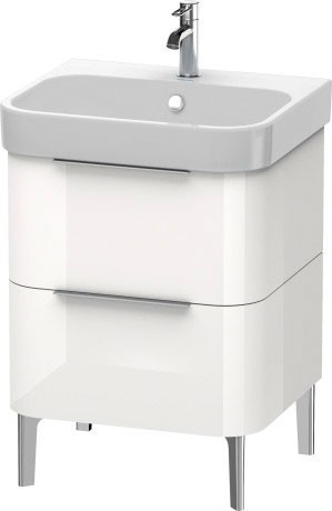 Duravit тумба напольная под раковину, happy d.2, h2637102222 цвет: белый глянцевый