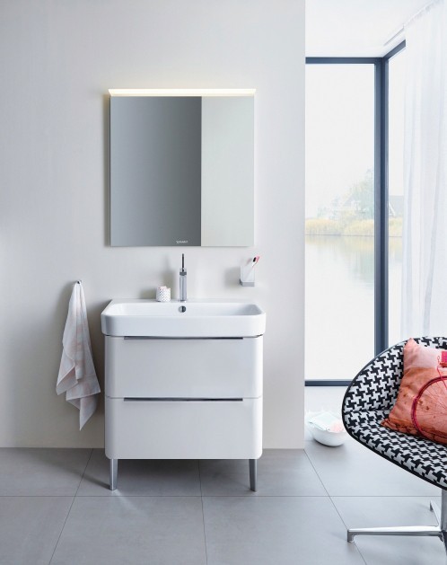 Duravit тумба напольная под раковину, happy d.2, h2637102222 цвет: белый глянцевый