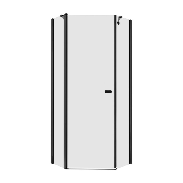 Душевое ограждение 80x80x195, New trendy New soleo black, черный арт. K-0612