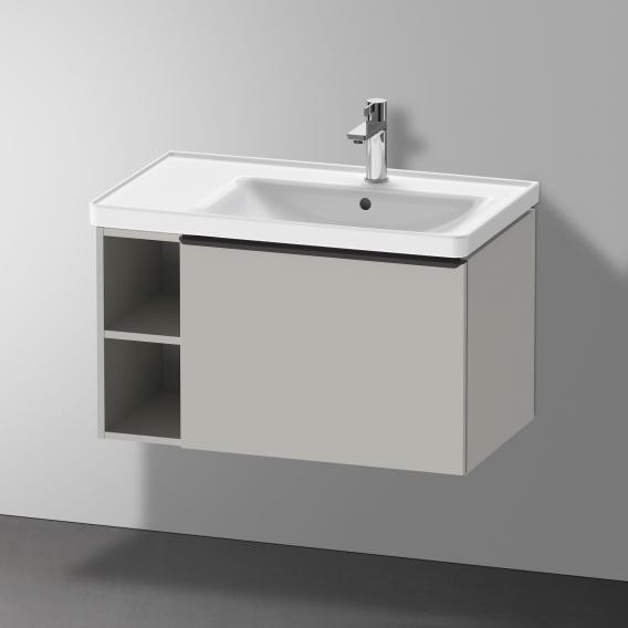 Duravit тумба подвесная под раковину 784 мм х 452 мм, d-neo, de425700707 цвет: бетонно-серый матовый