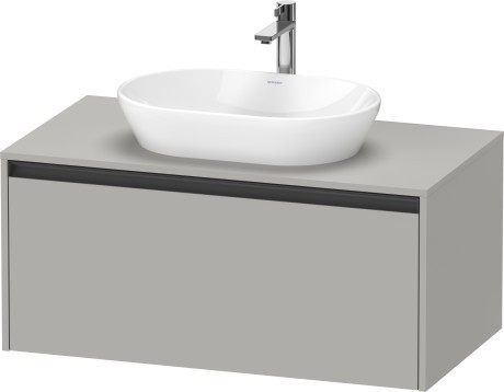 Duravit тумба подвесная под раковину 550 мм х 1000 мм х 459 мм, ketho.2, k24886007070000 цвет: бетонно-серый матовый