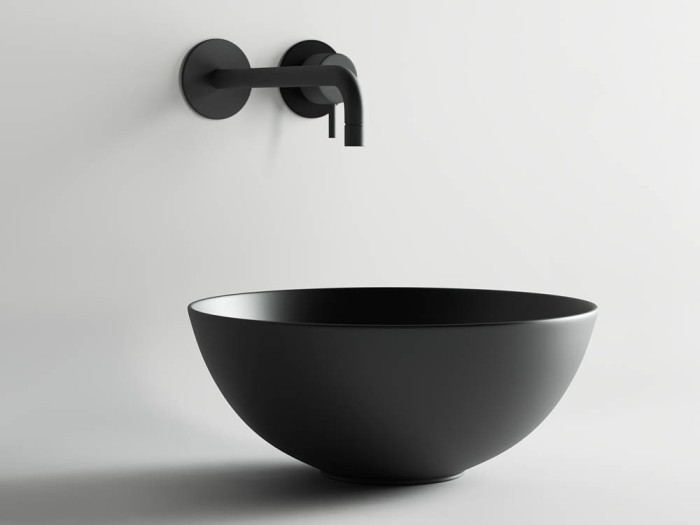 Ceramicanova раковина накладная element, cn6004 цвет: черный