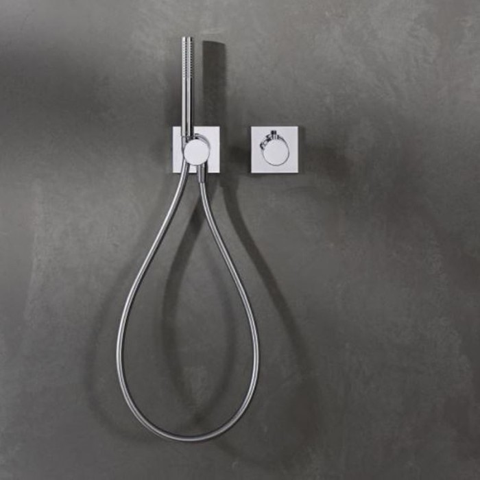 Keuco переключатель на 2 потребителя с рукояткой pure, с квадратной розеткой, ixmo, черный матовый арт. 59556 370202