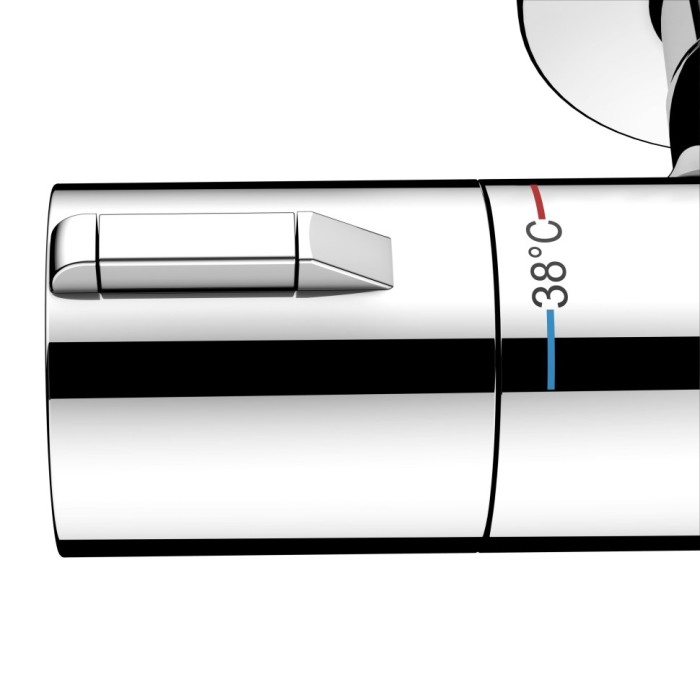 Keuco термостат для душа blue с защитой от обратного потока, plan blue, хром арт. 53926 011001