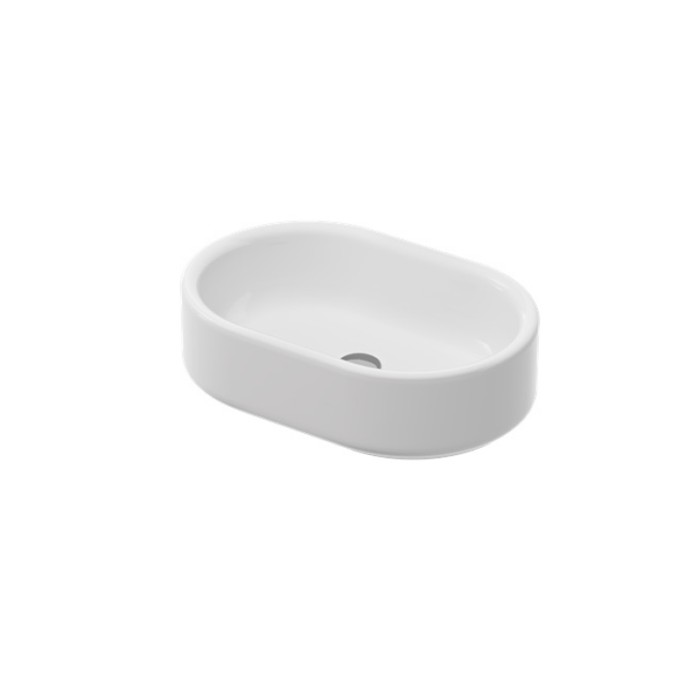 Раковина накладная 55x37, ArtCERAM Wonder, белый арт. WNL001 01 34