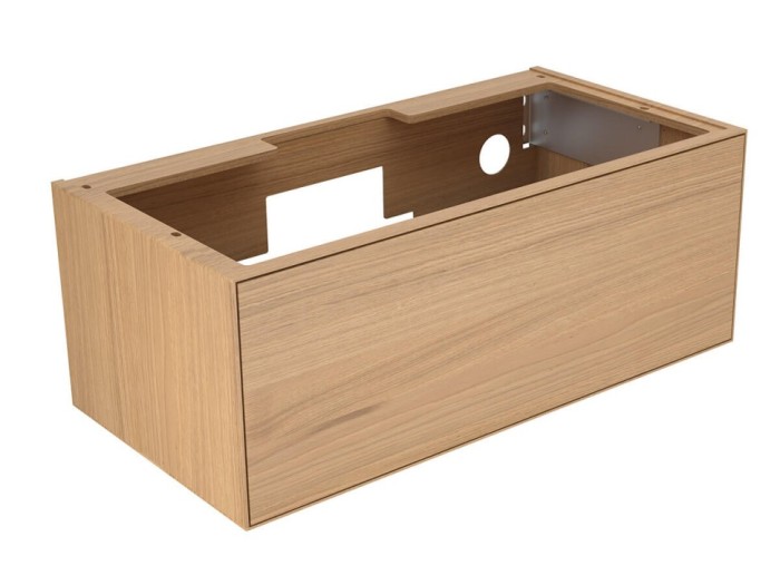 Keuco тумба под умывальник, со внутренним освещением 1050x400x535 мм фасад венецианский дуб, edition lignatur, арт. 33350 750011