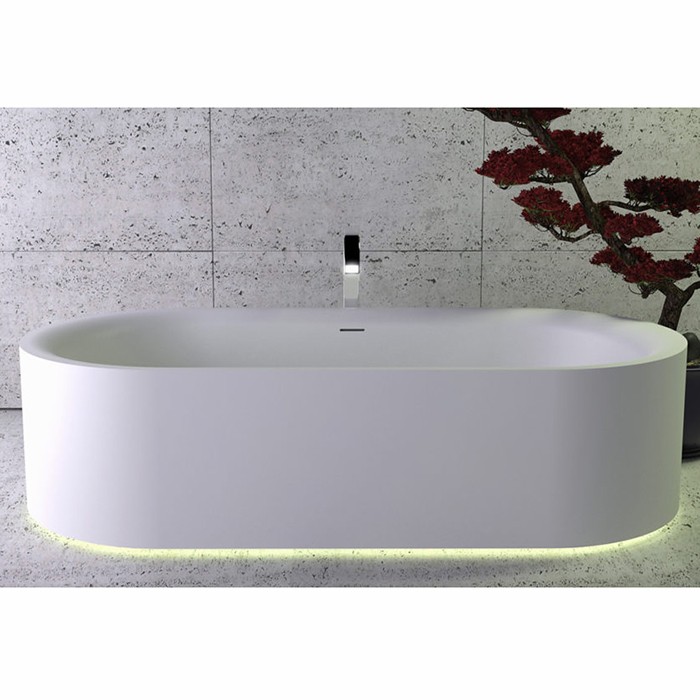Knief ванна 190x90x50см., отдельностоящая, c встроенной LED подсветкой, с слив переливом, Moon, 0600-030-01 цвет: белый