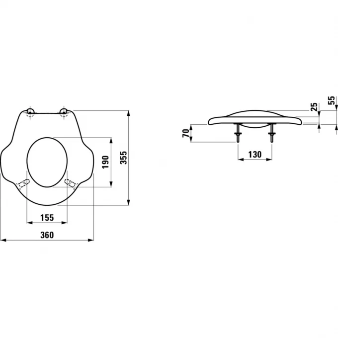 LAUFEN сиденье для унитаза белое, FLORAKIDS - 8.9103.2.300.000.1