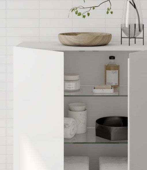 Keuco средний шкаф 360 мм х 800 мм х 782 мм, с 2 дверцами, с амортизаторами/, stageline, белый арт. 32812 300000