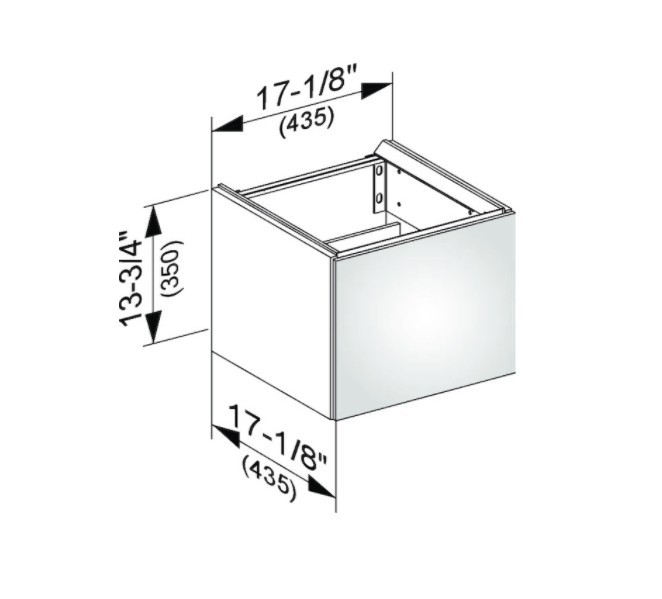 Keuco тумба подвесная под раковину с одной дверцей, edition 11, трюфель арт. 31198 370002