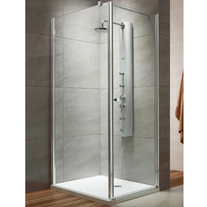Radaway душевой уголок kdj 90x90 профиль хром стекло прозрачное, Eos - 37503-01-01NR