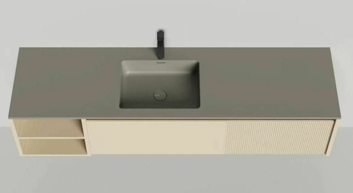 Salini подвесная тумба 1800, domino, 27d118ina цвет: бежевый