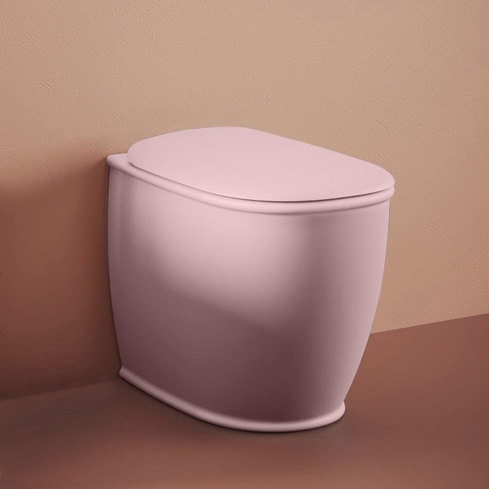 ArtCeram унитаз напольный, atv002 33 00 atelier цвет: розовый матовый