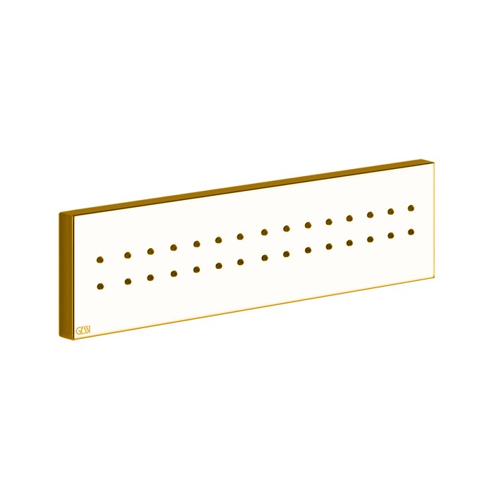 Gessi Боковая форсунка прямоугольная, Rettangolo, 32975#080 цвет: золото