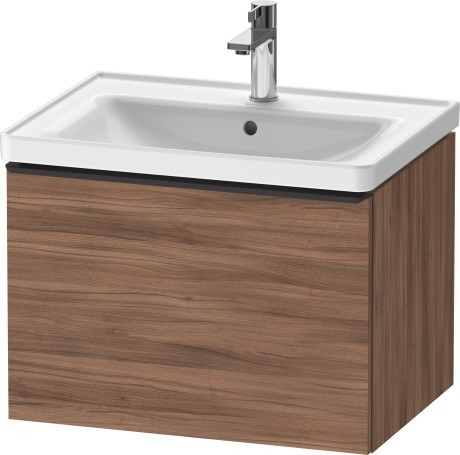 Duravit тумба подвесная под раковину 634 мм х 452 мм, d-neo, de425407979 цвет: орех натуральный