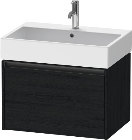 Duravit тумба подвесная под раковину 460 мм х 684 мм х 440 мм, ketho.2, k25076016160000 цвет: чёрный дуб