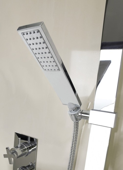 Bossini напольный однорычажный смеситель для ванны со шлангом и лейкой flat-one, gillo, золото арт. z00761.043