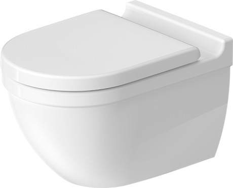 Duravit унитаз подвесной с вертикальным смывом, без сидения, с креплением, starck 3, 22250900001 цвет: белый