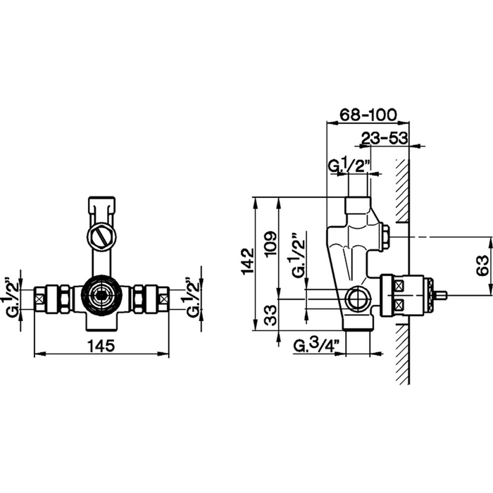 Cisal встраиваемая часть однорычажного смесителя для ванны и душа, za00421004 complementi, цвет:
