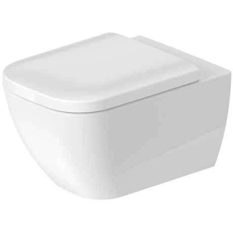 Duravit подвесной унитаз 57 см безободковый, happy d.2, 2222090000 цвет: белый глянцевый