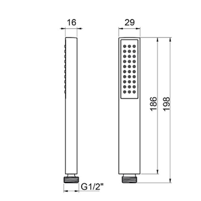 Almar ручной душ, hand showers, e082094.cr цвет: хром