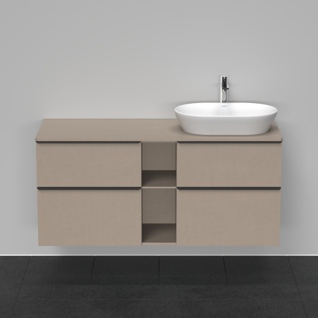 Duravit тумба подвесная под раковину справа 1400 мм х 550 мм, d-neo, de4970r7575 цвет: лён
