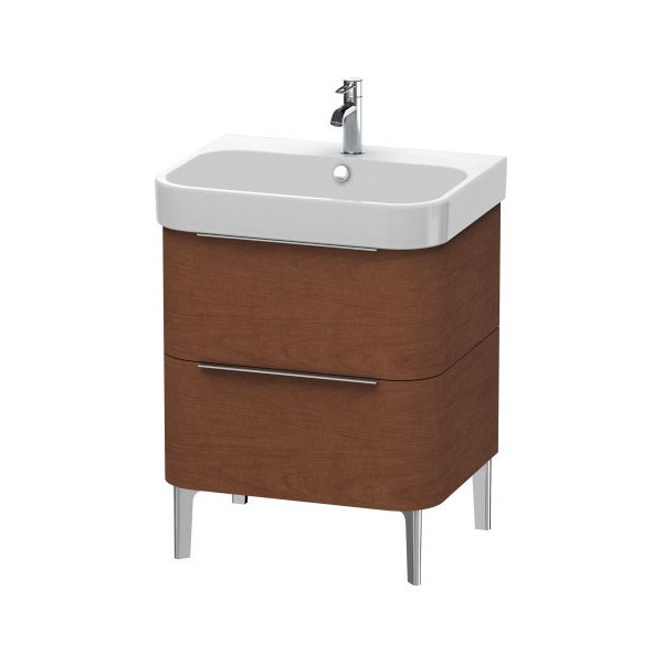 Duravit тумба напольная под раковину, happy d.2, h2637201313 цвет: орех американский