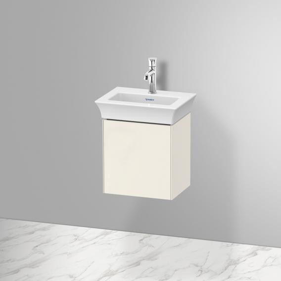 Duravit тумба подвесная правая 298 мм х 384 мм, с одной дверцей, white tulip, wt4240rh4h4 цвет: скандинавский белый глянцевый