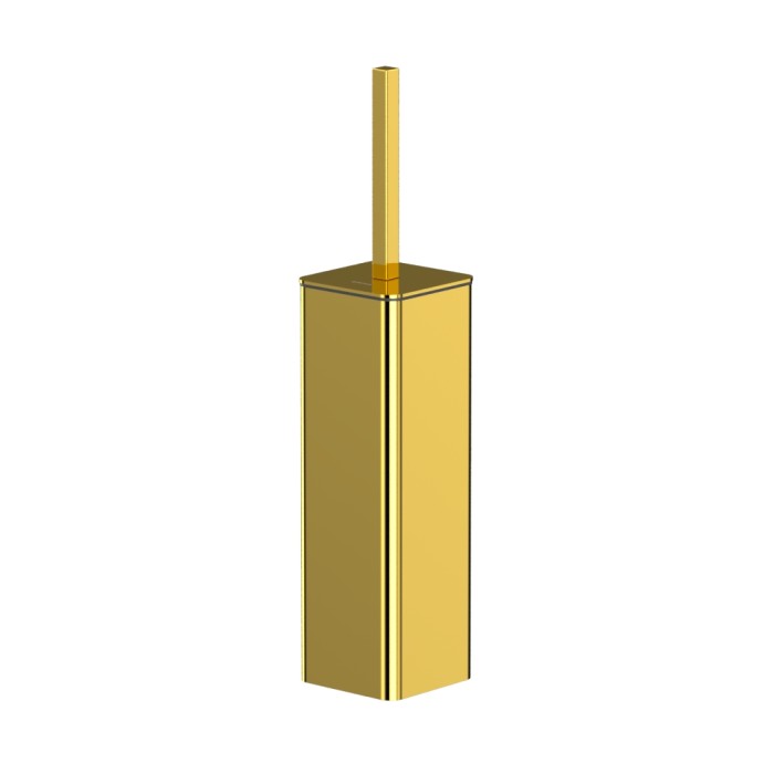 Ершик для унитаза, напольный, Whitecross Cubo gold, золото арт. CU2474GL
