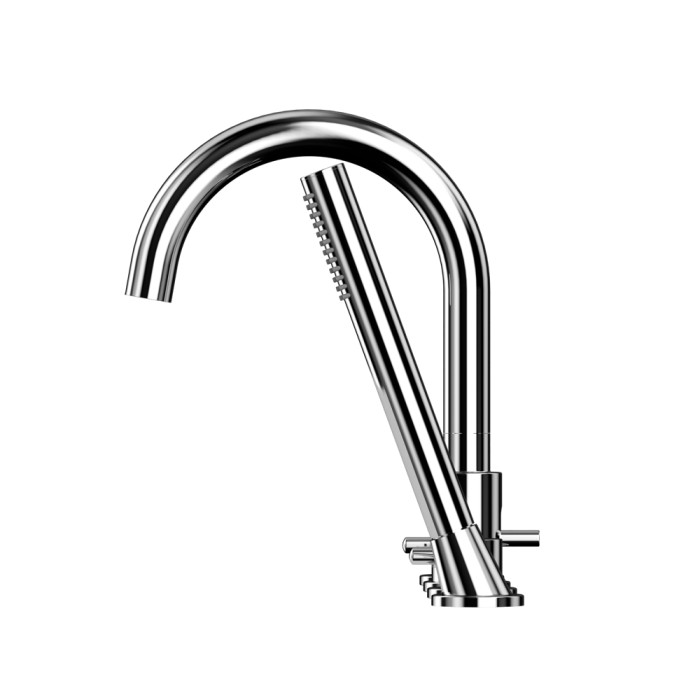 Смеситель для ванны на 4 отверстия, Whitecross Y chrome, хром арт. Y1232CR