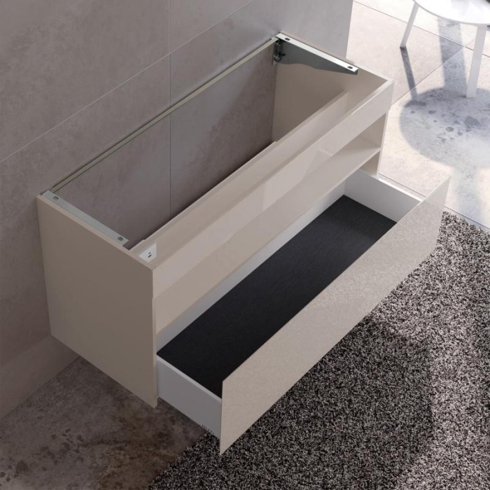 Keuco тумба под раковину с освещением 490 мм х 1200 мм х 625 мм, с 1 выдвижным ящиком, с сифоном, кашемир/кашемир, stageline, кашемир арт. 32882 180100