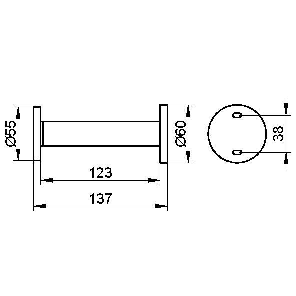 Keuco держатель для запасных рулонов, edition 300, хром арт. 30063 010000