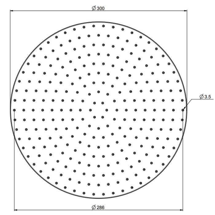 Fima Carlo Frattini верхний душ d 300 мм., из латуни wellness, хром арт. f2224/2cr
