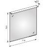 Keuco зеркало с подсветкой и обогревом, edition lignatur, арт. 13396 171501
