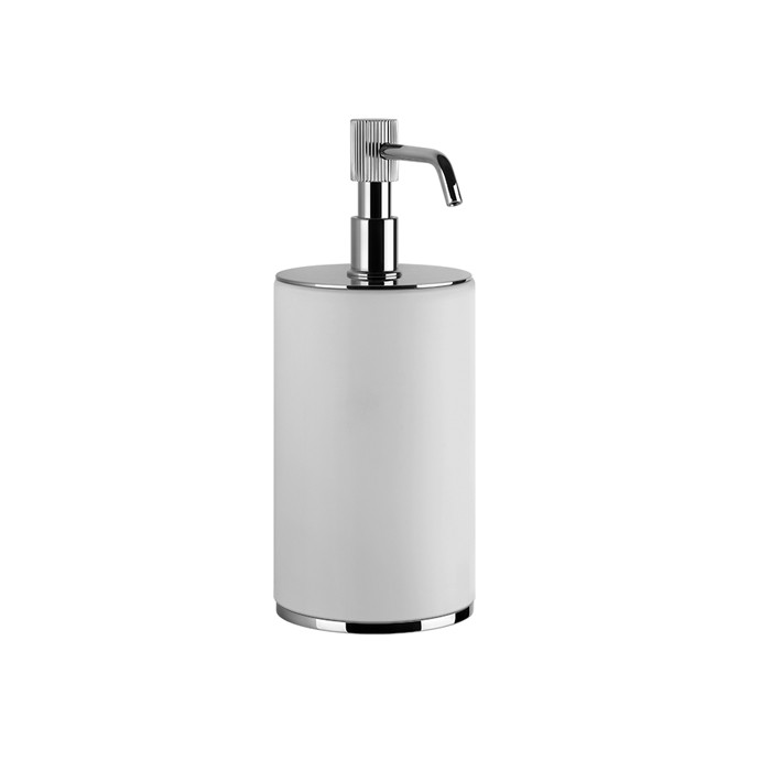 Gessi Дозатор для жидкого мыла настольный, Venti20, 65437#031 цвет: белый, фурнитура хром