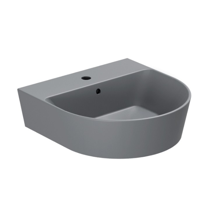 Azzurra раковина 50х50х16см., с 1 отверстием., с переливом, Azzurra, FMLP05050T0MAN цвет: antracite