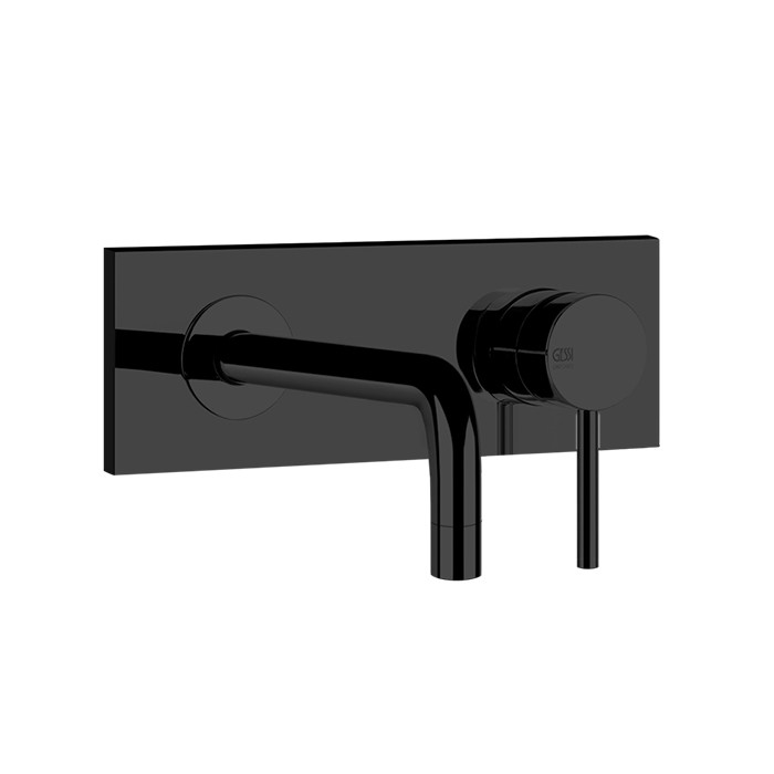 Gessi Смеситель для раковины, встраиваемый, излив: 21.2см., Emporio Via tortona, 44827#299 цвет: black xl