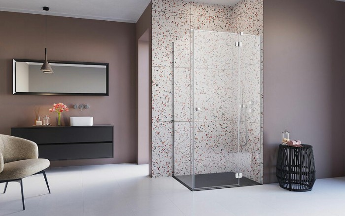 Radaway душевой уголок kdj 90x90 профиль хром стекло прозрачное, Torrenta - 32202-01-01NR