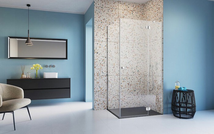 Radaway душевой уголок kdj 90x90 профиль хром стекло прозрачное, Torrenta - 32202-01-01NR