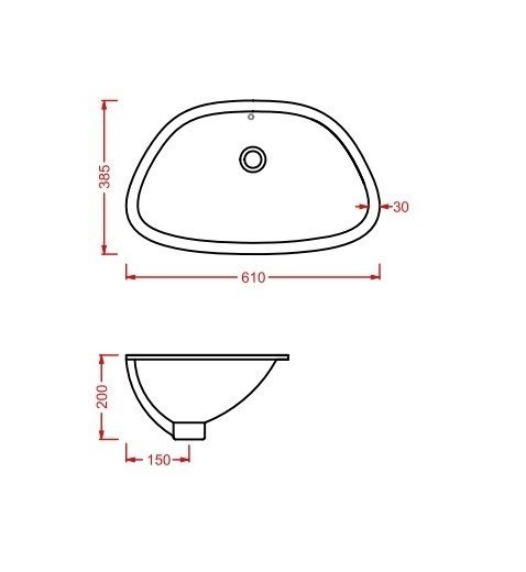 ArtCeram раковина (врезная), ptl003 01 00 plettro цвет: белый глянцевый