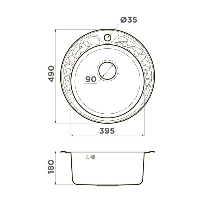 Omoikiri кухонная мойка Tovada 49, нержавеющая сталь арт. 4993006