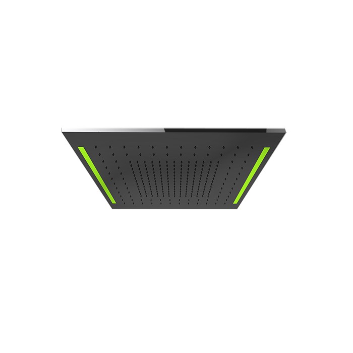 Gessi Декоративная панель 50х50см, с подсветкой, Colour, 57997#707 цвет: black metal brushed pvd