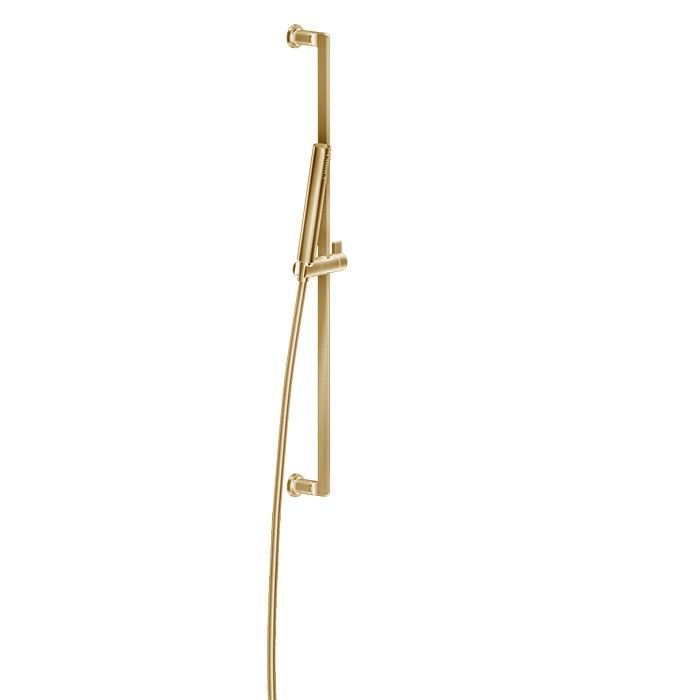 Gessi Штанга в комплекте с душевой лейкой, шланг 1,50 м, Inciso, 58145#246 цвет: золото