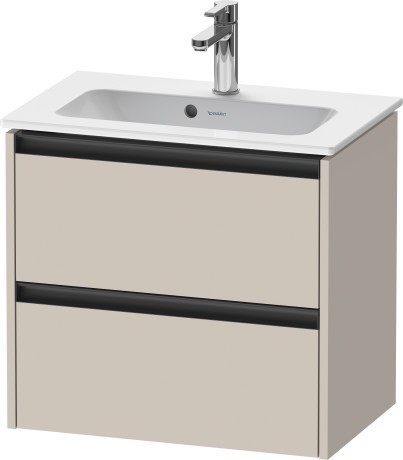 Duravit тумба подвесная под раковину 390 мм х 610 мм х 549 мм, ketho.2, k25255091910000 цвет: серо-коричневый матовый